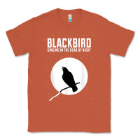 Copper blackbird singing in the dead of night t shirt Classic Tee - FloraArt