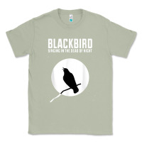 Matcha blackbird singing in the dead of night t shirt Classic Tee - FloraArt