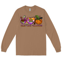 Toasted Coconut peace love halloween Long Sleeve Tee - BarkalooDesign