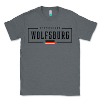 Charcoal Heather wolfsburg deutschland germany german flag Classic Tee - FloraArt