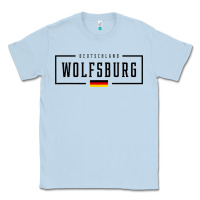 Dusty Blue wolfsburg deutschland germany german flag Classic Tee - FloraArt