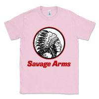 Bubblegum Pink Savage Arms Classic Tee - FloraArt