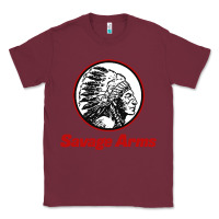 Burgundy Savage Arms Classic Tee - FloraArt