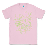 Bubblegum Pink Cyberpunk samurai Neon Green Classic Tee - FloraArt