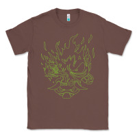 Chestnut Cyberpunk samurai Neon Green Classic Tee - FloraArt