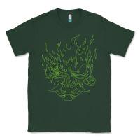 Sports Green Cyberpunk samurai Neon Green Classic Tee - FloraArt