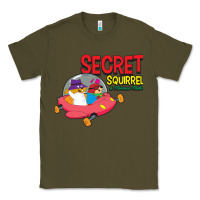 Army Green Secret Squirrel  51 Classic Tee - FloraArt