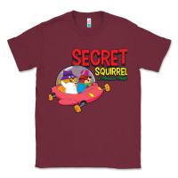 Burgundy Secret Squirrel  51 Classic Tee - FloraArt