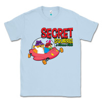 Dusty Blue Secret Squirrel  51 Classic Tee - FloraArt