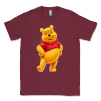 Burgundy pooh Classic Tee - FloraArt