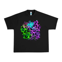 Black Colorful Leopard patch Urban Heavy Tee - RanaPortraitStore
