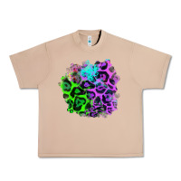 Burro Colorful Leopard patch Urban Heavy Tee - RanaPortraitStore
