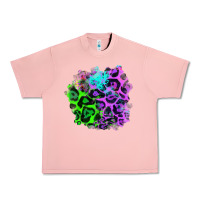 Salmon Colorful Leopard patch Urban Heavy Tee - RanaPortraitStore