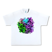 White Colorful Leopard patch Urban Heavy Tee - RanaPortraitStore