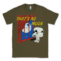 Army Green thats no moon Classic Tee - FloraArt
