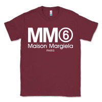 Burgundy mm6 maison margiela Classic Tee - FloraArt