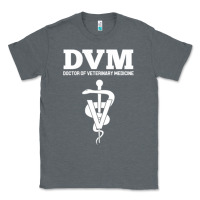Charcoal Heather Doctor of Veterinary Medicine DVM Veterinarian Vet Tech Classic Tee - FloraArt