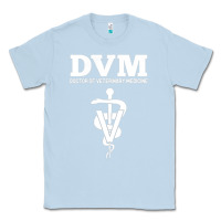 Dusty Blue Doctor of Veterinary Medicine DVM Veterinarian Vet Tech Classic Tee - FloraArt