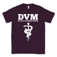 Plum Doctor of Veterinary Medicine DVM Veterinarian Vet Tech Classic Tee - FloraArt