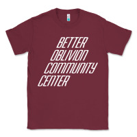 Burgundy Better Oblivion Community Center Classic Tee - FloraArt