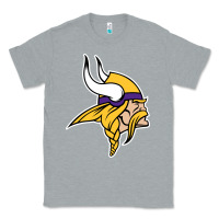 Heather Grey Team Of Minnesota American Football Classic Tee - FloraArt