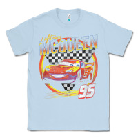 Dusty Blue cars lightning mcqueen Classic Tee - FloraArt