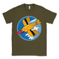 Army Green Ww2 91St Bomb Squadron Flying Fortress Soaring Bird Patch Classic Tee - FloraArt