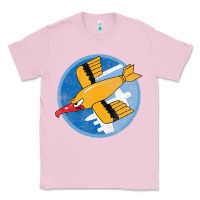 Bubblegum Pink Ww2 91St Bomb Squadron Flying Fortress Soaring Bird Patch Classic Tee - FloraArt