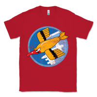Red Ww2 91St Bomb Squadron Flying Fortress Soaring Bird Patch Classic Tee - FloraArt