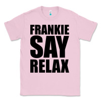 Bubblegum Pink Frankie Say Relax Essential Classic Tee - FloraArt