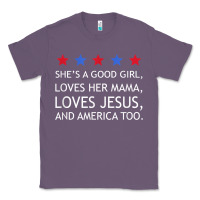 Lavender she's a good girl, she's loves her mama, loves jesus t shirt Classic Tee - FloraArt