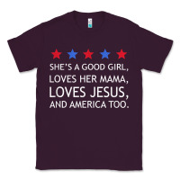 Plum she's a good girl, she's loves her mama, loves jesus t shirt Classic Tee - FloraArt