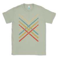 Matcha retro vintage drummer tshirt 70s 80s distressed drum sticks long sleev Classic Tee - FloraArt