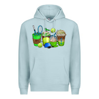 Blue Mist tennis coffee cups Premium Hoodie - AdoDesignShop