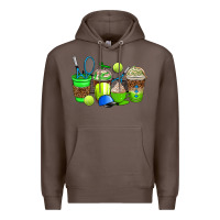 Coffee tennis coffee cups Premium Hoodie - AdoDesignShop