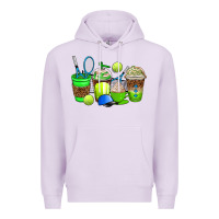 Lilac tennis coffee cups Premium Hoodie - AdoDesignShop