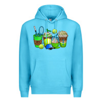 Ocean Blue tennis coffee cups Premium Hoodie - AdoDesignShop