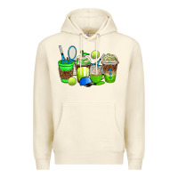 Sandshell tennis coffee cups Premium Hoodie - AdoDesignShop