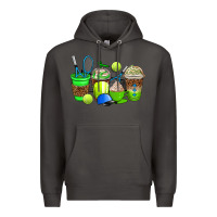 Smoke tennis coffee cups Premium Hoodie - AdoDesignShop