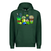 Sports Green tennis coffee cups Premium Hoodie - AdoDesignShop
