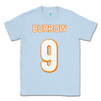 Dusty Blue Burrow Jersey Classic Tee - FloraArt