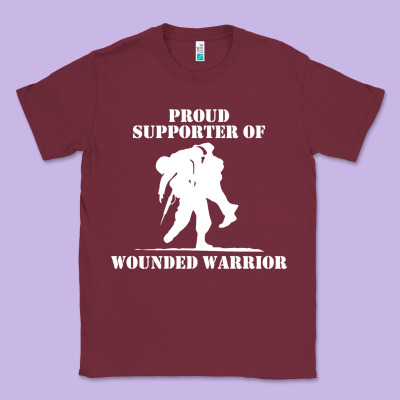 Wounded Warrior Classic Tee Designed By Floraart