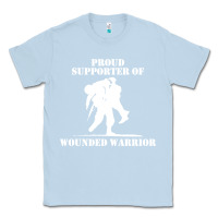 Dusty Blue wounded warrior Classic Tee - FloraArt
