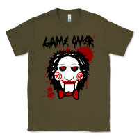Army Green Billy Puppet Saw Jigsaw Inspired Classic Tee - FloraArt