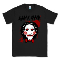 Black Billy Puppet Saw Jigsaw Inspired Classic Tee - FloraArt