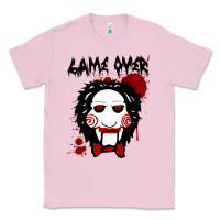 Bubblegum Pink Billy Puppet Saw Jigsaw Inspired Classic Tee - FloraArt