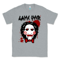Heather Grey Billy Puppet Saw Jigsaw Inspired Classic Tee - FloraArt