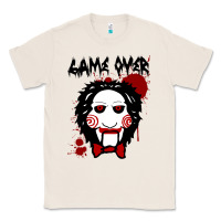 Natural Billy Puppet Saw Jigsaw Inspired Classic Tee - FloraArt