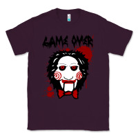 Plum Billy Puppet Saw Jigsaw Inspired Classic Tee - FloraArt