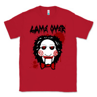 Red Billy Puppet Saw Jigsaw Inspired Classic Tee - FloraArt